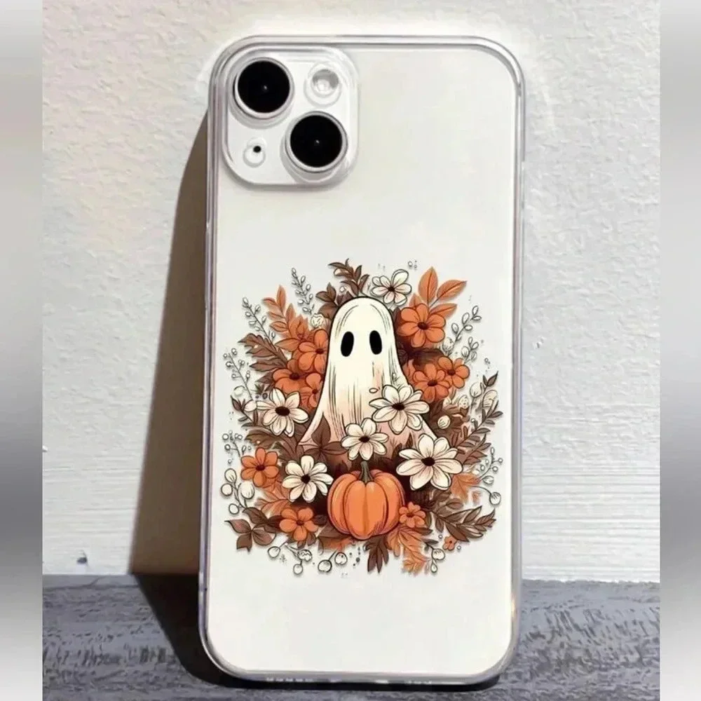 iPhone 13 Pro Max Halloween Transparent Pattern Case